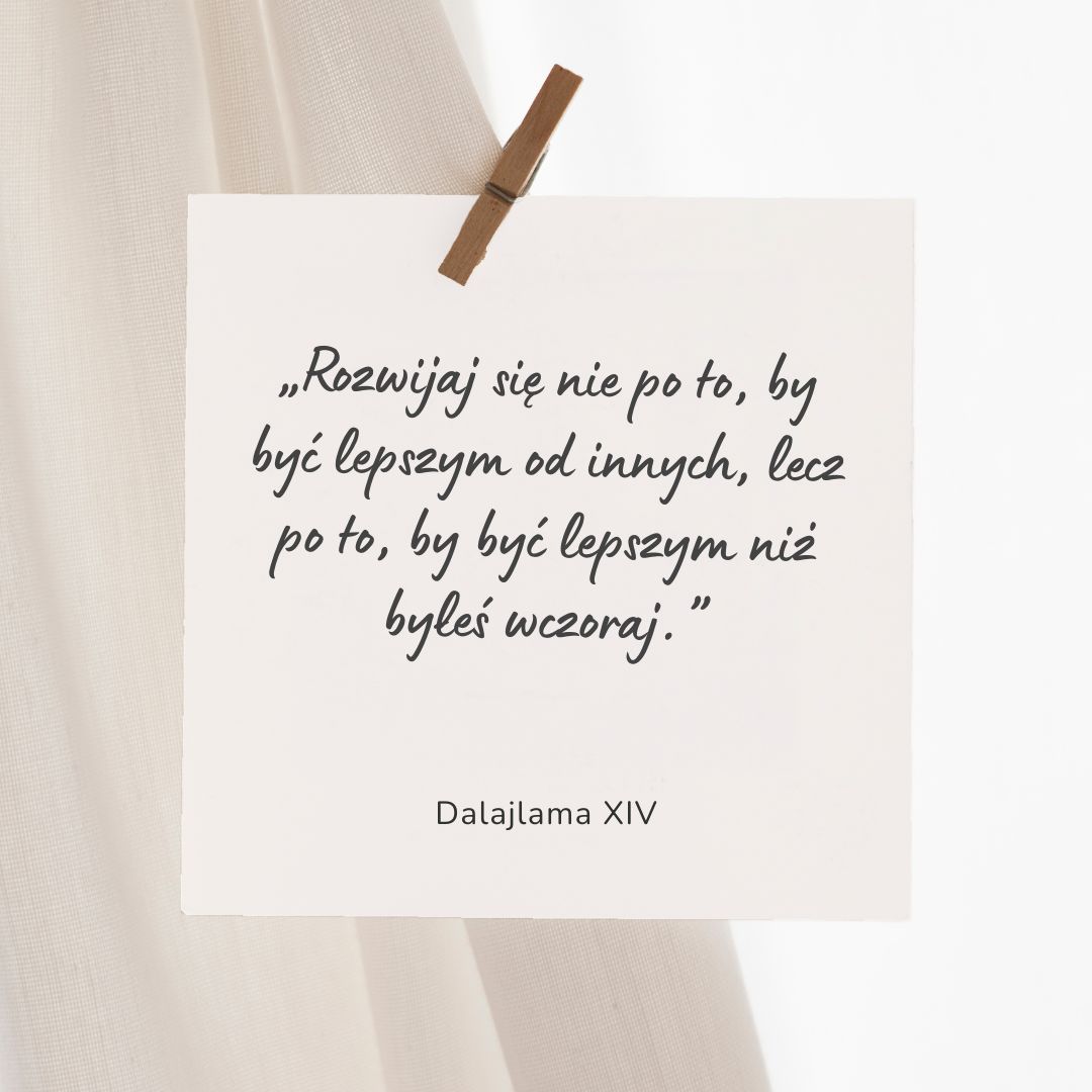 Rozwój zaczyna się od nas samych.